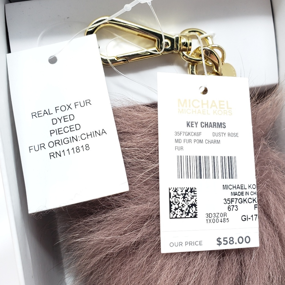 ⚠️LAST ONE⚠️ Michael Kors Dusty Rose Pom Pom - Picture 2 of 3